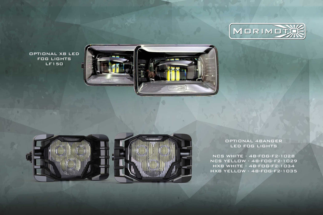 Morimoto XB Hybrid LED Headlights: Ford Super Duty (17-19) (Pair / ASM) (SKU: LF554)