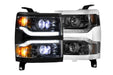 Morimoto XB Headlight Grille Trim Bezels: LF543  (Pair / Chrome) (SKU: LF543.C)