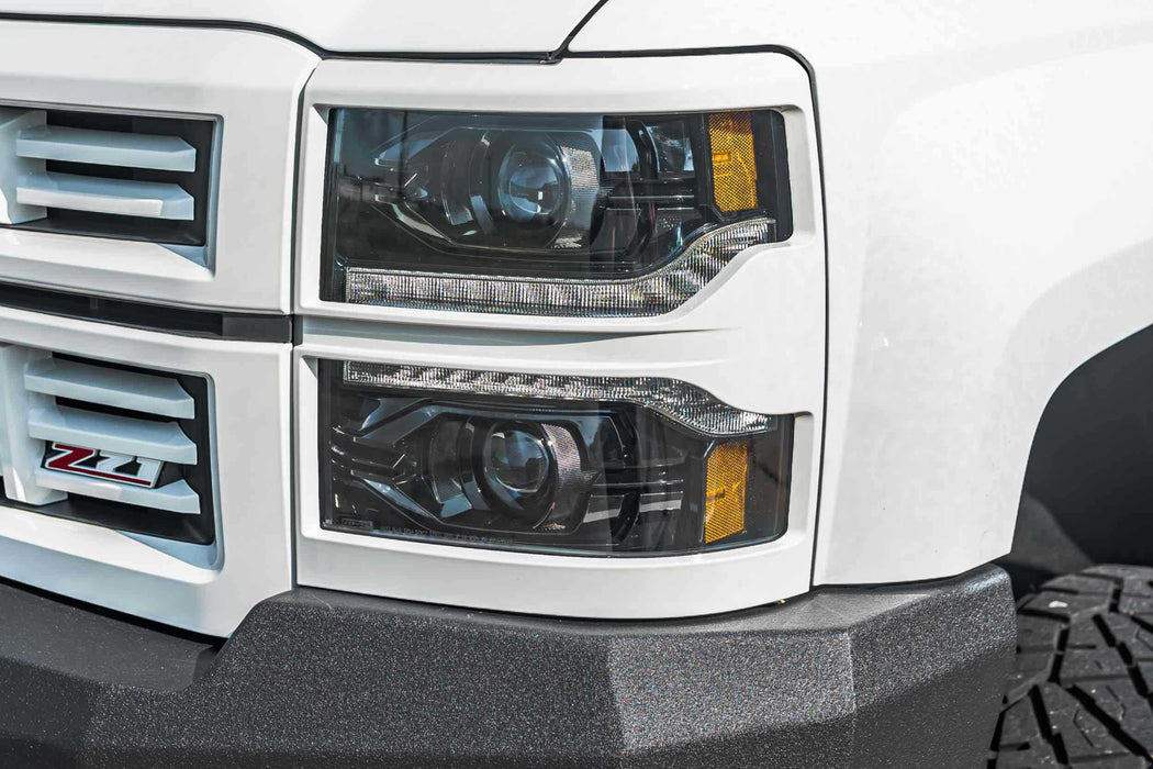 Morimoto XB LED Headlights: Chevrolet Silverado 1500 (14-15) (Pair / ASM) (SKU: LF543)