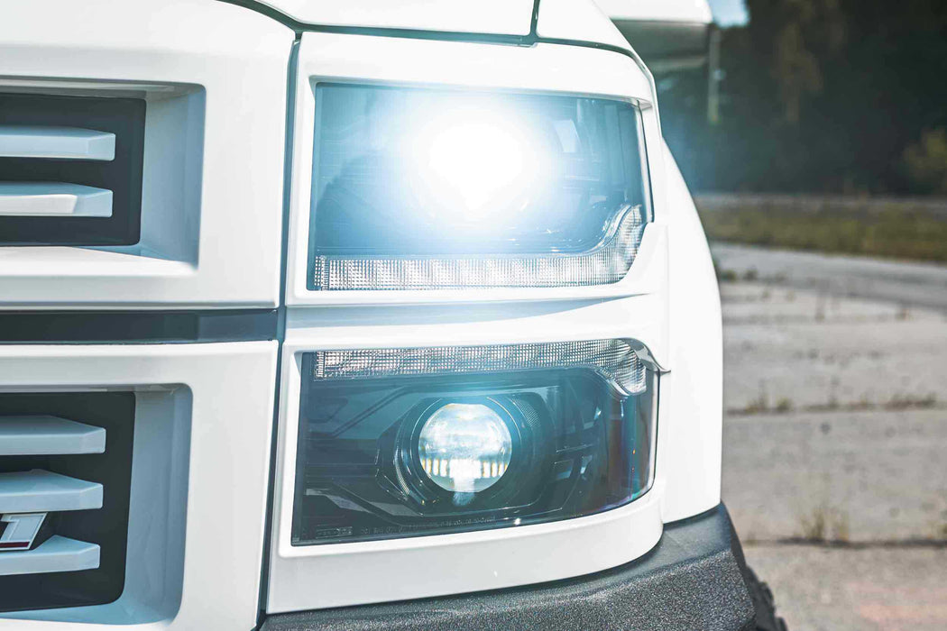 Morimoto XB LED Headlights: Chevrolet Silverado 1500 (14-15) (Pair / ASM) (SKU: LF543)