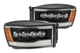AlphaRex Nova LED Headlights: Dodge Ram (06-08) - Black (Set) (SKU: 880536)