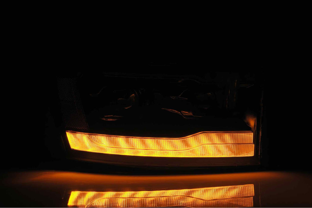 AlphaRex Nova LED Headlights: Dodge Ram (06-08) - Alpha-Black (Set) (SKU: 880538)