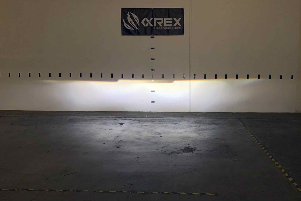 AlphaRex Luxx LED Headlights: Toyota Tacoma (05-11) - Black (Reflector / Set) (SKU: 880735)