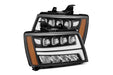 AlphaRex Nova LED Headlights: Chevy Tahoe/Suburban/Avalanche (07-13) - Chrome (Set) (SKU: 880286)