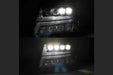 AlphaRex Nova LED Headlights: Chevy Tahoe/Suburban/Avalanche (07-13) - Jet Black (Set) (SKU: 880287)