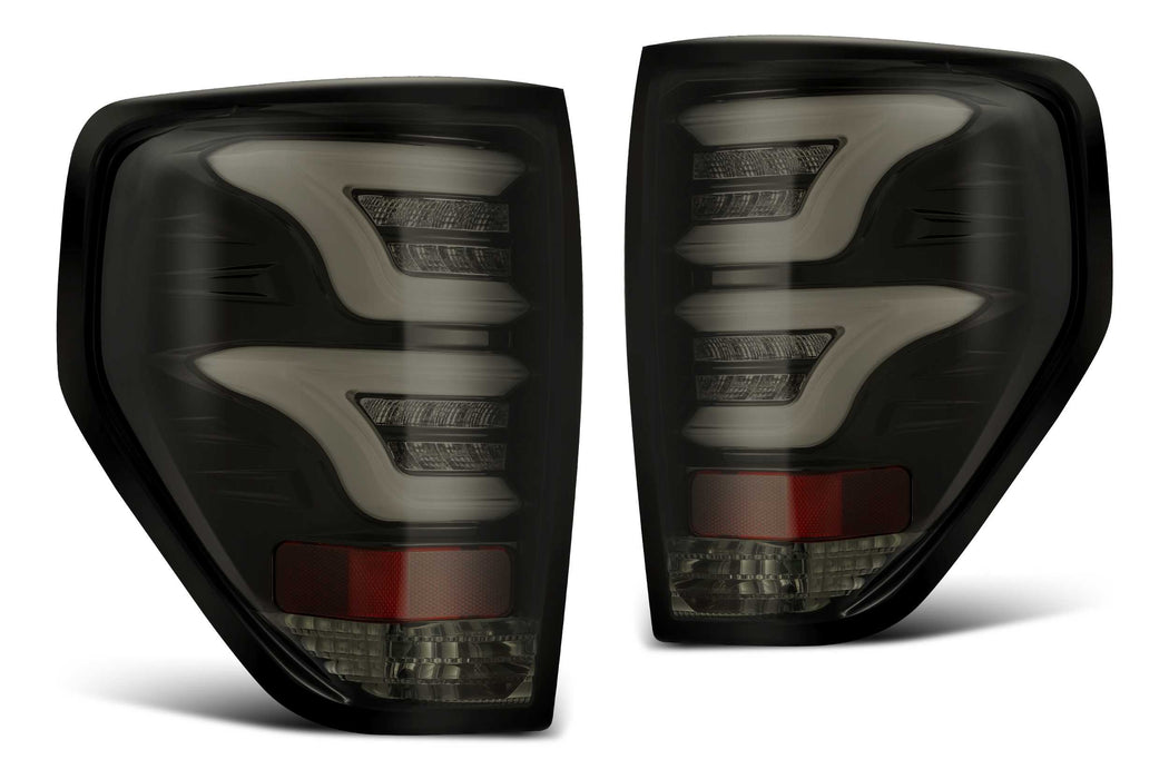AlphaRex Pro LED Tails: Ford F150 (09-14) (Red Smoke) (SKU: 650020)