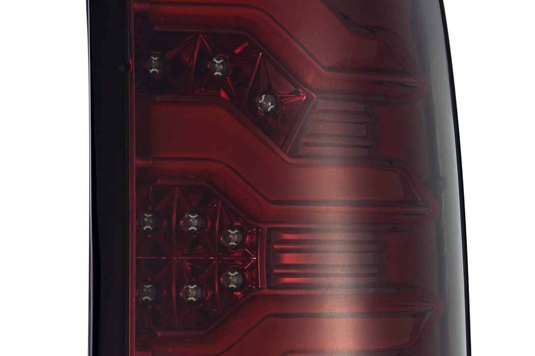AlphaRex Pro LED Tails: GMC Sierra (14-18) (Red Smoke) (SKU: 630020)