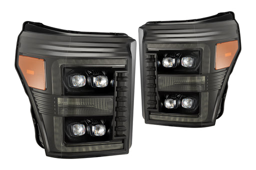 AlphaRex Nova LED Headlights: Ford Super Duty (11-16) - Alpha-Black (Set) (SKU: 880147)