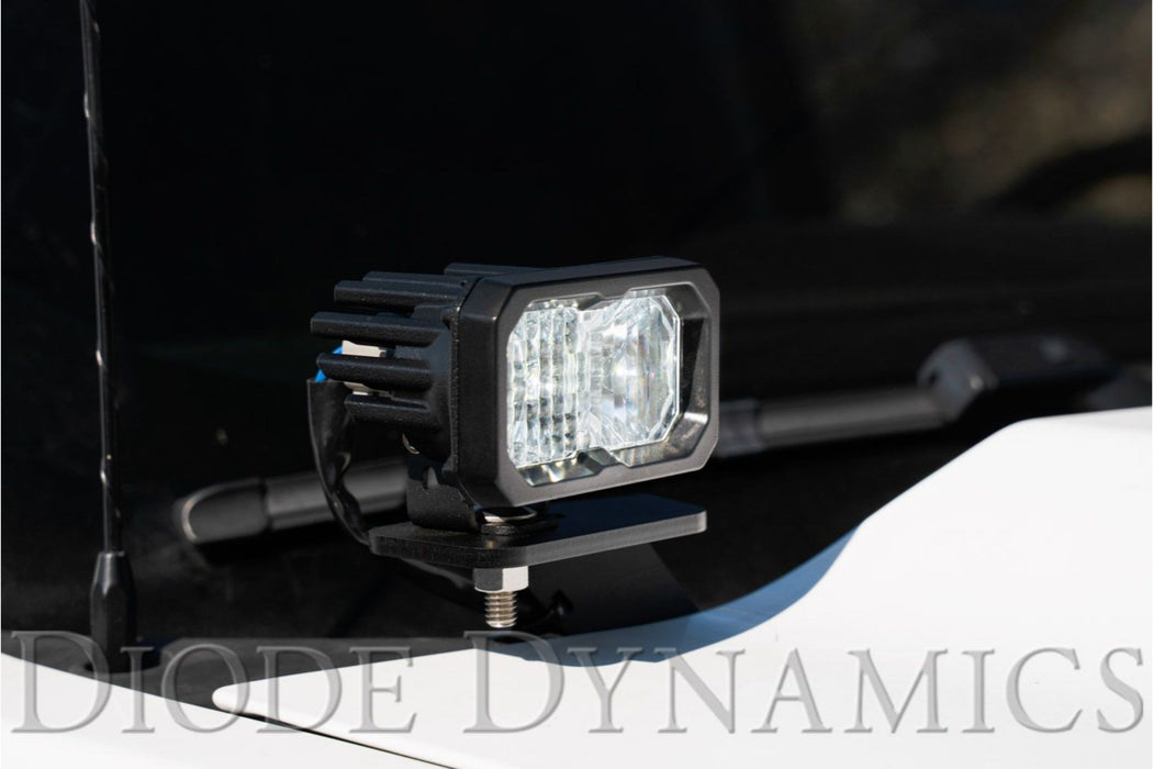 Stage Series 2in LED Ditch Light Kit for 2014-2019 Silverado/Sierra   Pro White Combo (SKU: DD6661)