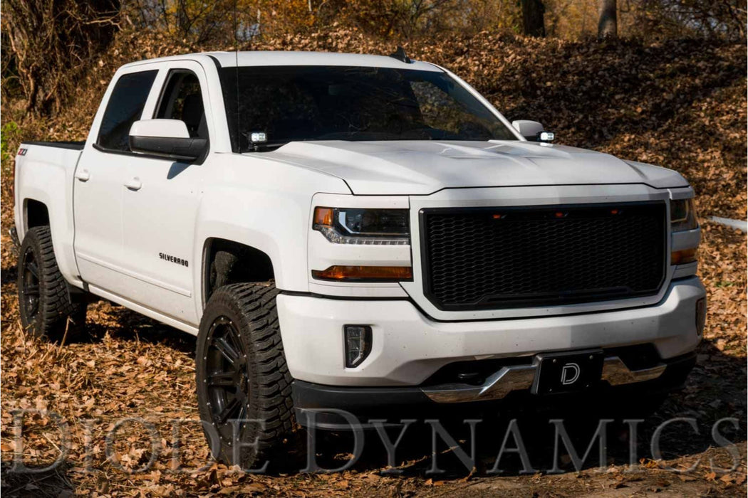 Stage Series 2in LED Ditch Light Kit for 2014-2019 Silverado/Sierra  Sport White Combo (SKU: DD6659)
