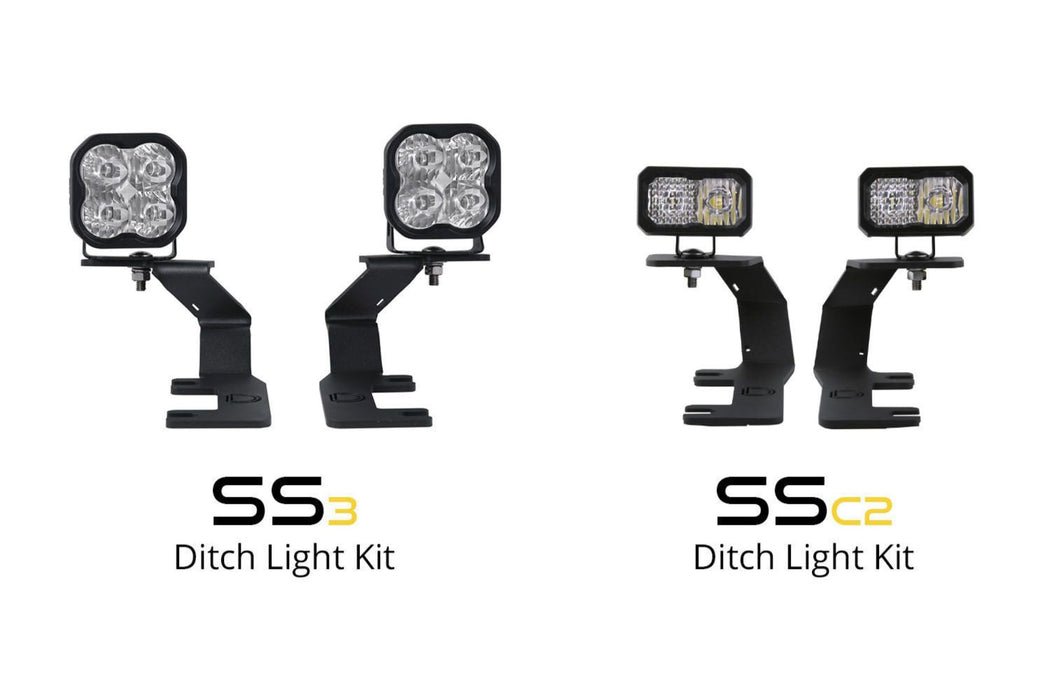 SS3 LED Ditch Light Kit for 2014-2019 Silverado/Sierra  Sport White Driving (SKU: DD6655)