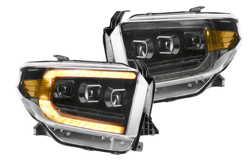 Morimoto XB LED Headlights: Toyota Tundra (14-20) (Pair / ASM / Amber DRL) (Gen 2) (SKU: LF532.2-A-ASM)