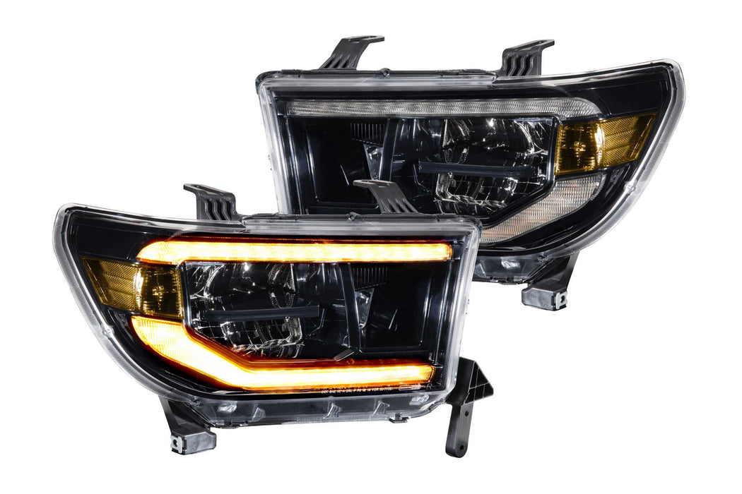 Morimoto XB LED Headlights: Toyota Tundra (07-13) (Pair / ASM / Amber DRL) (SKU: LF533-A-ASM)