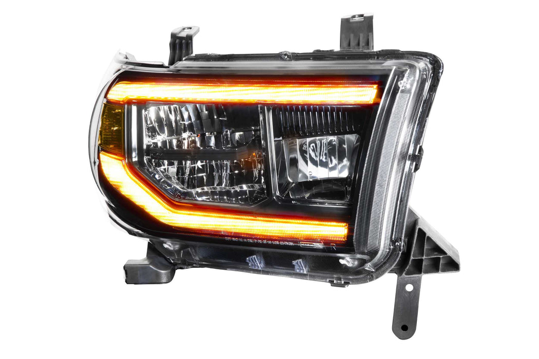 Morimoto XB LED Headlights: Toyota Tundra (07-13) (Pair / ASM / Amber DRL) (SKU: LF533-A-ASM)