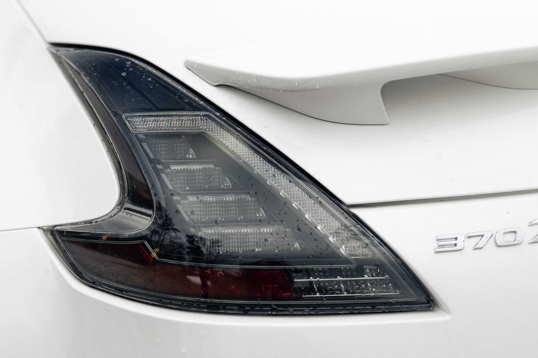 Morimoto XB LED Tails: Nissan 370Z (09-20) (Pair / Smoked) (SKU: LF419)