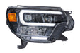 Morimoto XB Hybrid LED Headlights: Toyota Tacoma (12-15) (Pair / Smoked) (SKU: LF529)