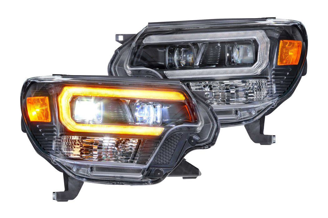Morimoto XB Hybrid LED Headlights: Toyota Tacoma (12-15) (Pair / ASM / Amber DRL) (SKU: LF529-A)