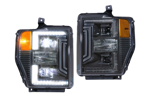 Morimoto XB Hybrid LED Headlights: Ford Super Duty (08-10) (Pair / ASM) (SKU: LF555)