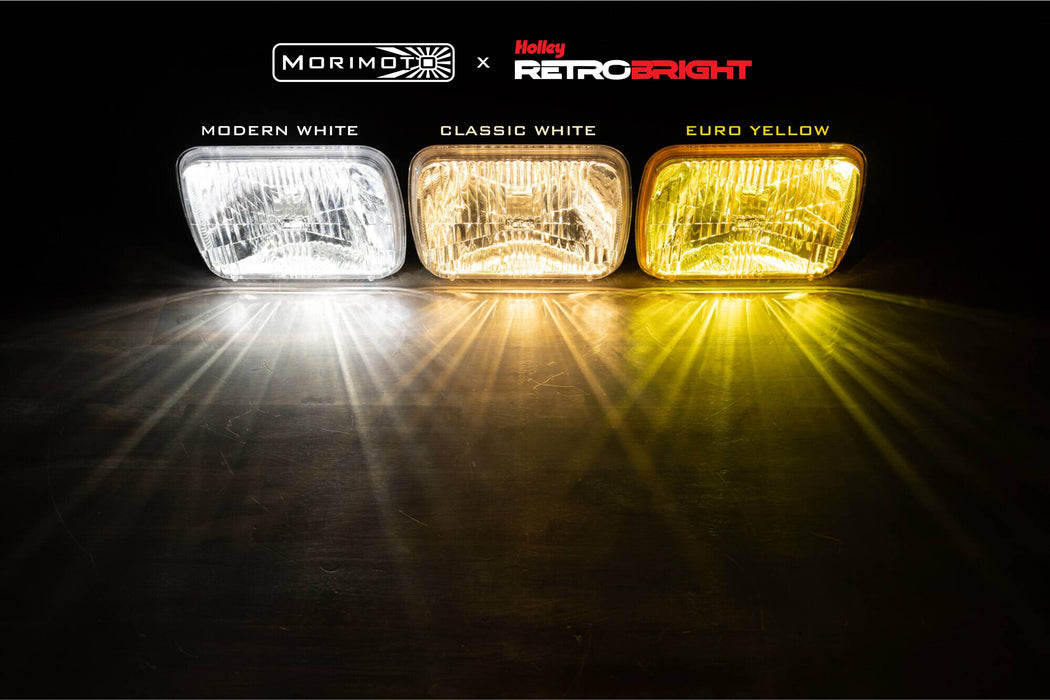 Holley RetroBright Headlight: Classic White (4x6" Rectangle) (SKU: LFRB120)