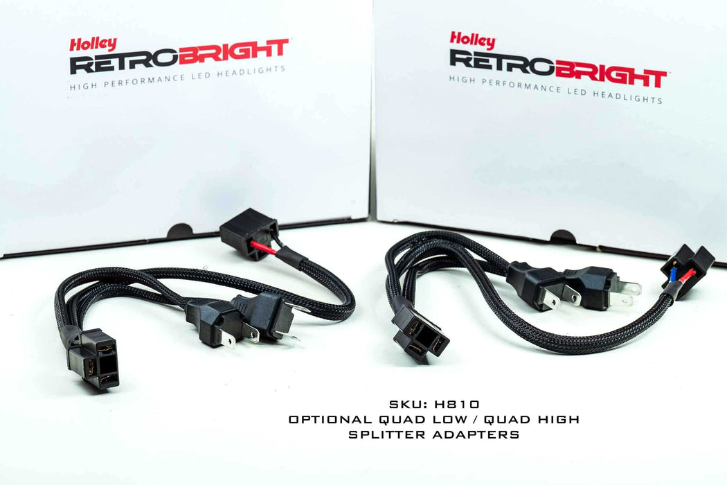 Holley RetroBright Headlight: Modern White (5.75" Round) (SKU: LFRB145)