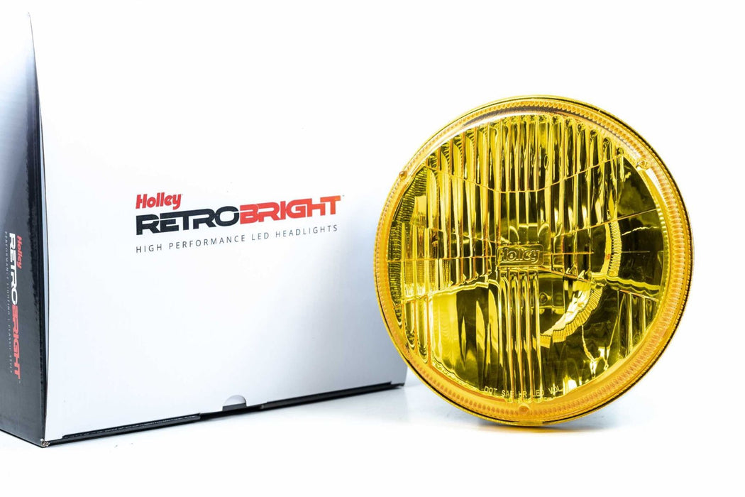Holley RetroBright Headlight: Modern White (7" Round) (SKU: LFRB155)