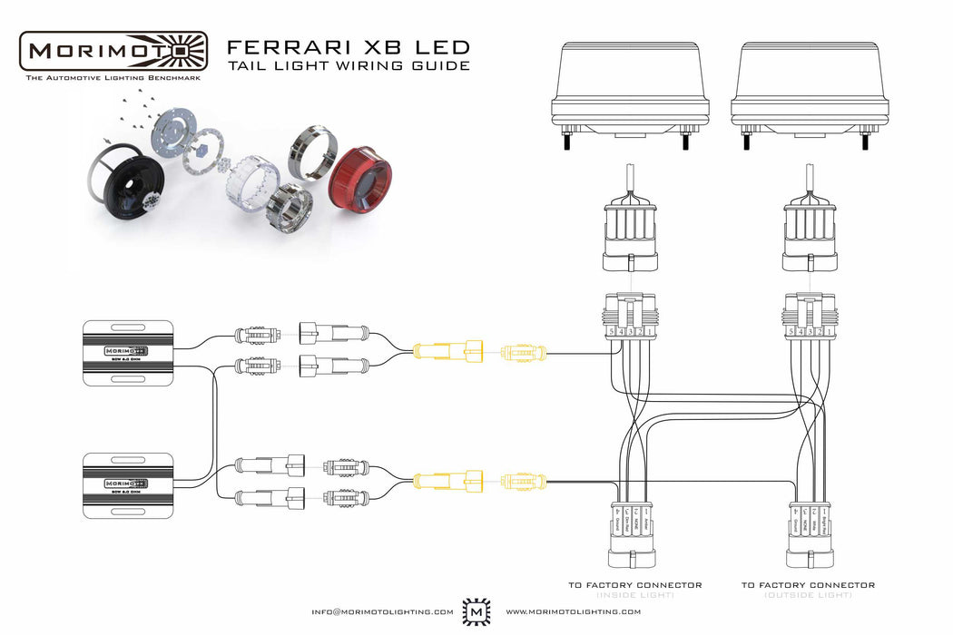 Morimoto XB LED Tails: Ferrari (95-04 / Set) (SKU: LF355)