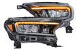 GTR Lighting Carbide LED Headlights: Ford Ranger (19-21) (Reflector LED / Pair) (SKU: GTR.HL05)