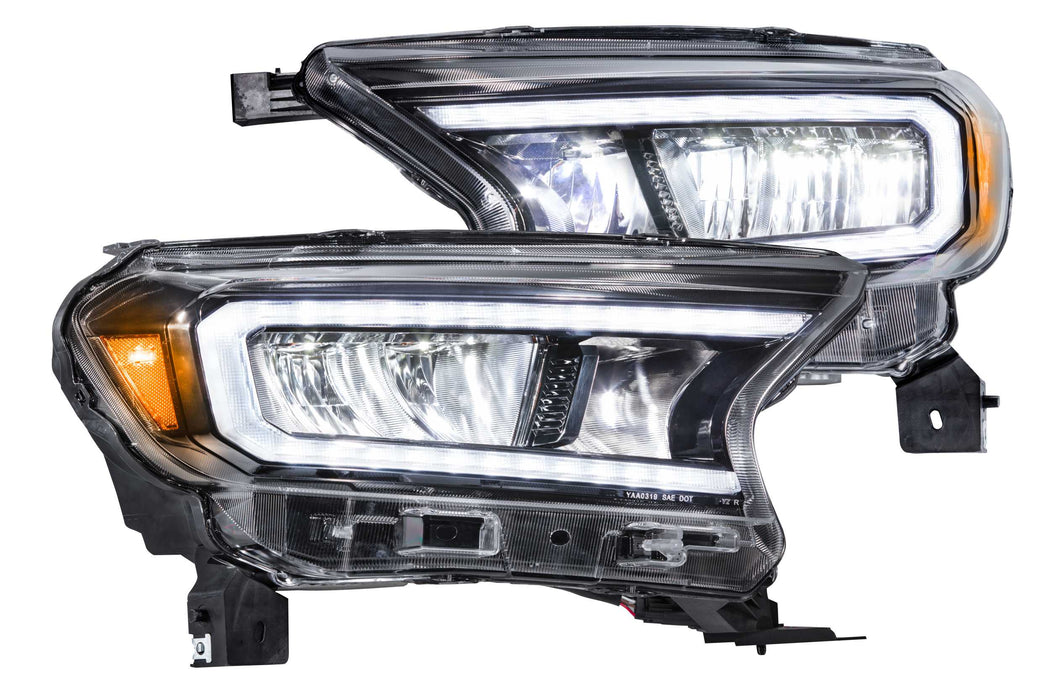 GTR Lighting Carbide LED Headlights: Ford Ranger (19-21) (Reflector LED / Pair) (SKU: GTR.HL05)