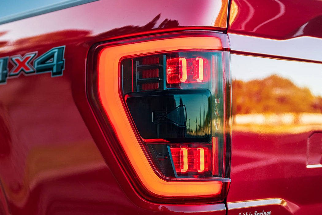 Morimoto XB LED Tails: Ford F150 (2021+) (Pair / BLIS / Smoked) (SKU: LF735)