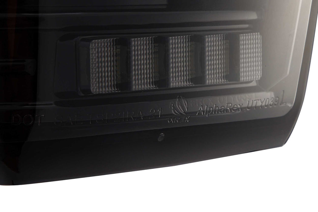 AlphaRex Luxx LED Tails: Toyota Tacoma (16-22)(Alpha-Black) (SKU: 680080)