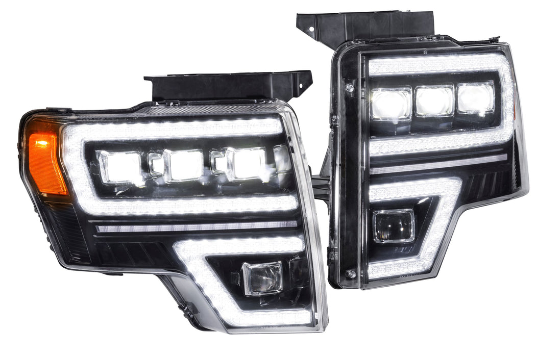 GTR Lighting Carbide LED Headlights: Ford F150 (09-14) (Pair) (SKU: GTR.HL35)