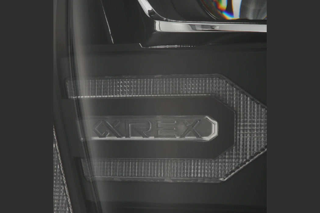 AlphaRex Luxx LED Headlights: Ford F-150 (21+) - Black (Set) (SKU: 880139)