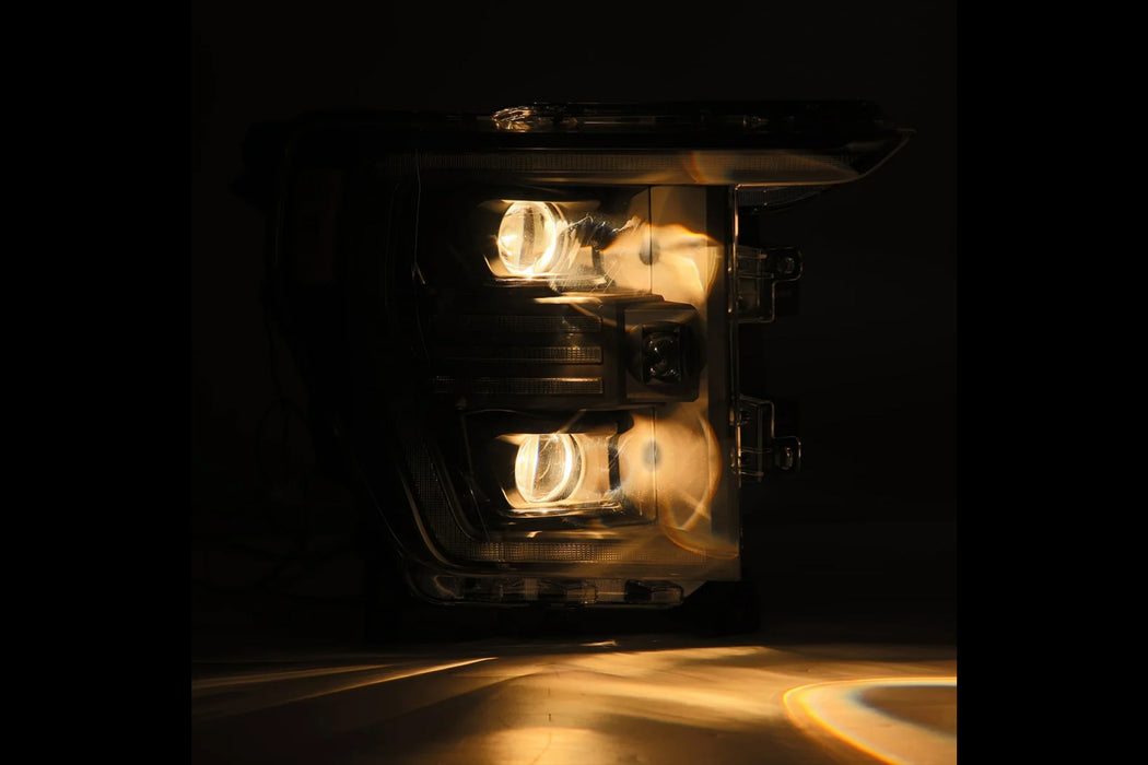 AlphaRex Pro Halogen Headlights: Ford F-150 (21+) - Alpha Black (Set) (SKU: 880294)