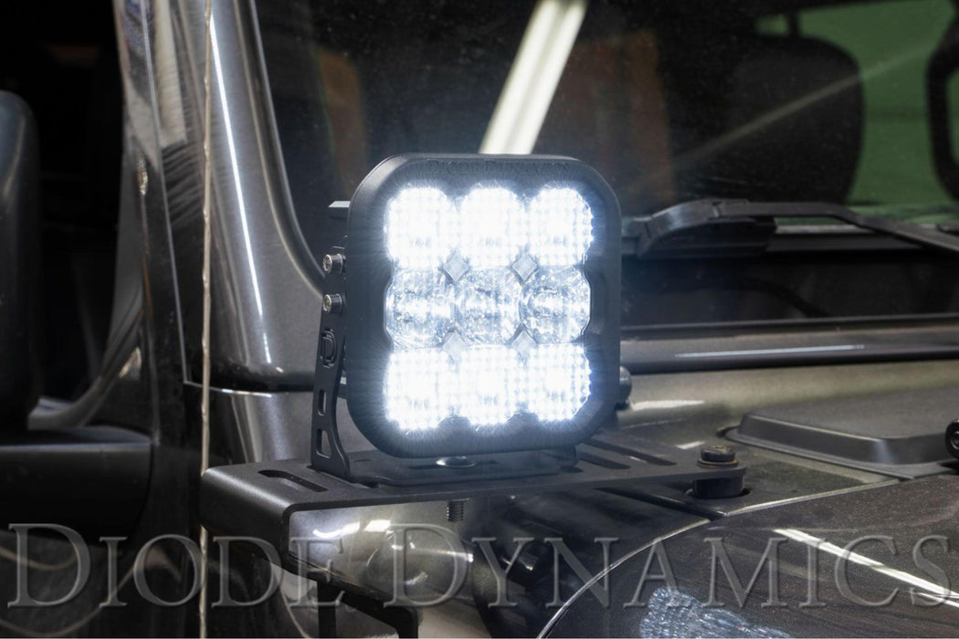 Jeep JL SS5 4-Pod CrossLink Grille Lightbar Kit  Pro White Combo