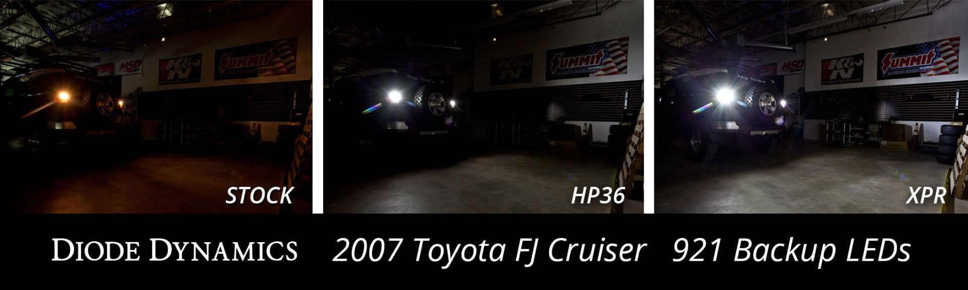 Backup LEDs for 2007-2014 Toyota FJ Cruiser (Pair) HP5 (92 Lumens) Diode Dynamics