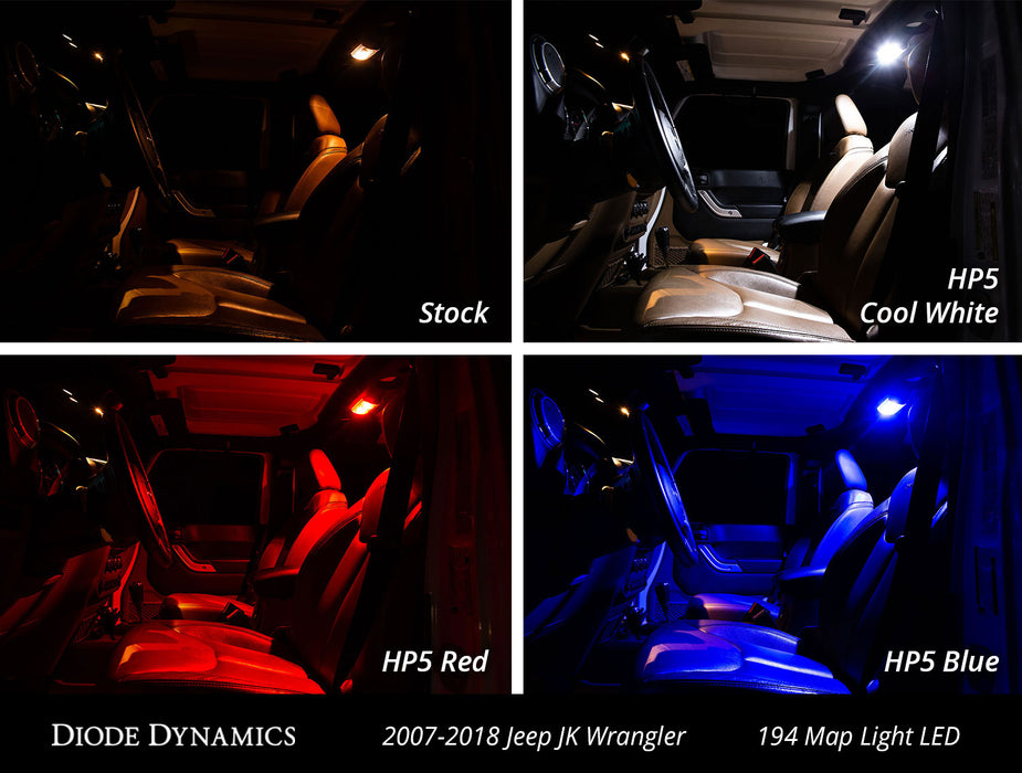 Jeep JK Interior Light Kit 07-18 Wranger JK 4 Door Stage 2 Diode Dynamics (Kit)