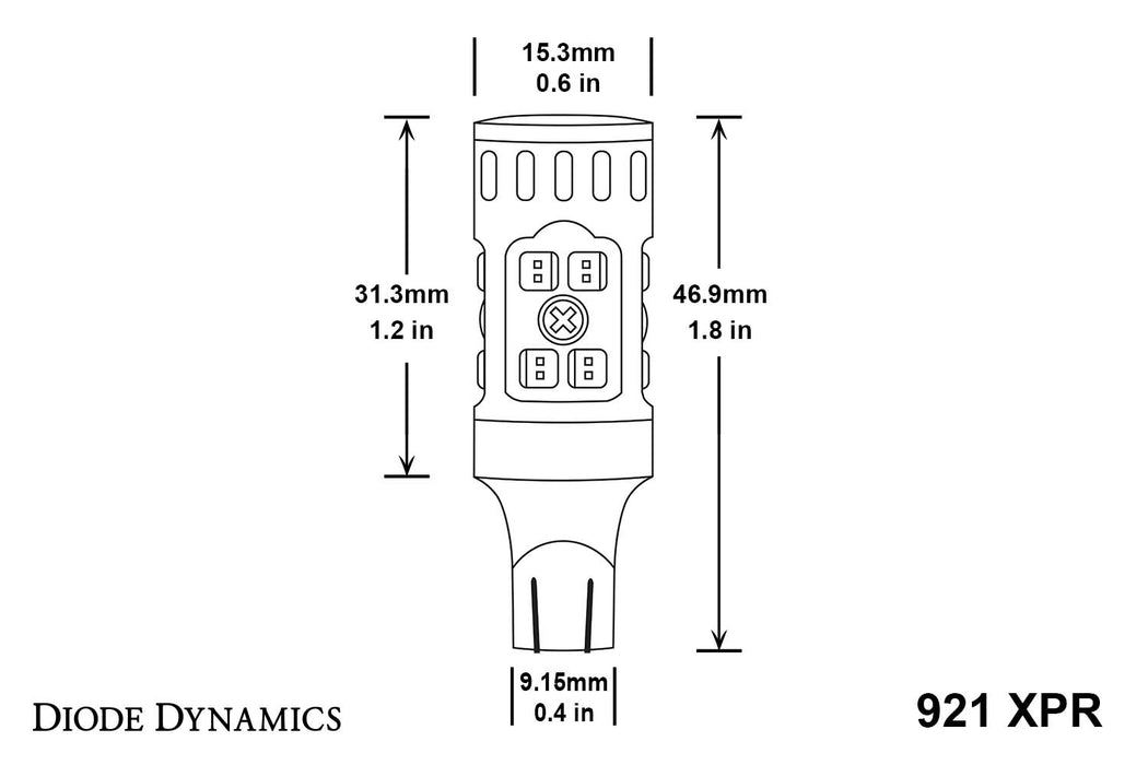 Diode Dynamics 921 XPR LED Backup Bulb  (Pair)