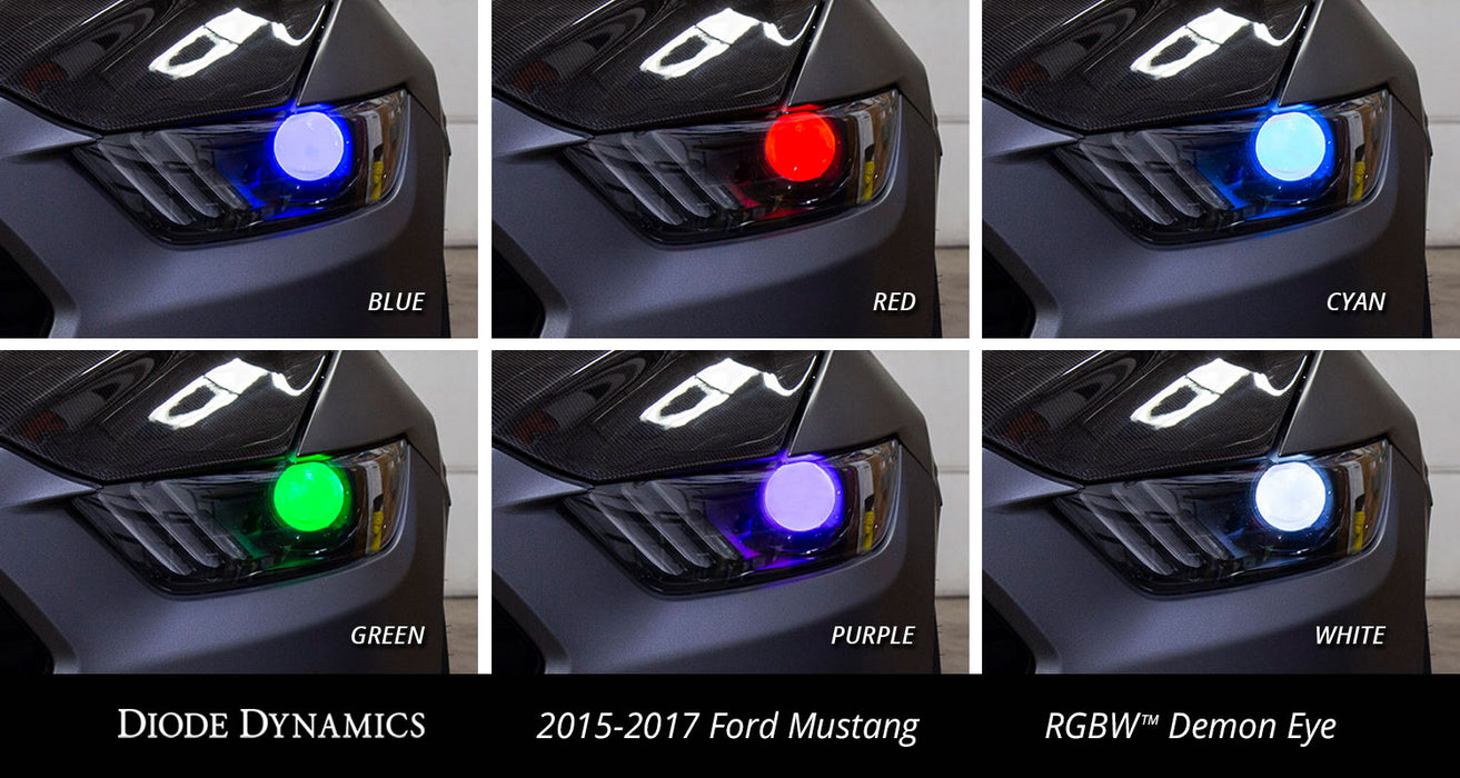 Multicolor Demon Eye Kit for 2015-2017 Ford Mustang Diode Dynamics (Kit)