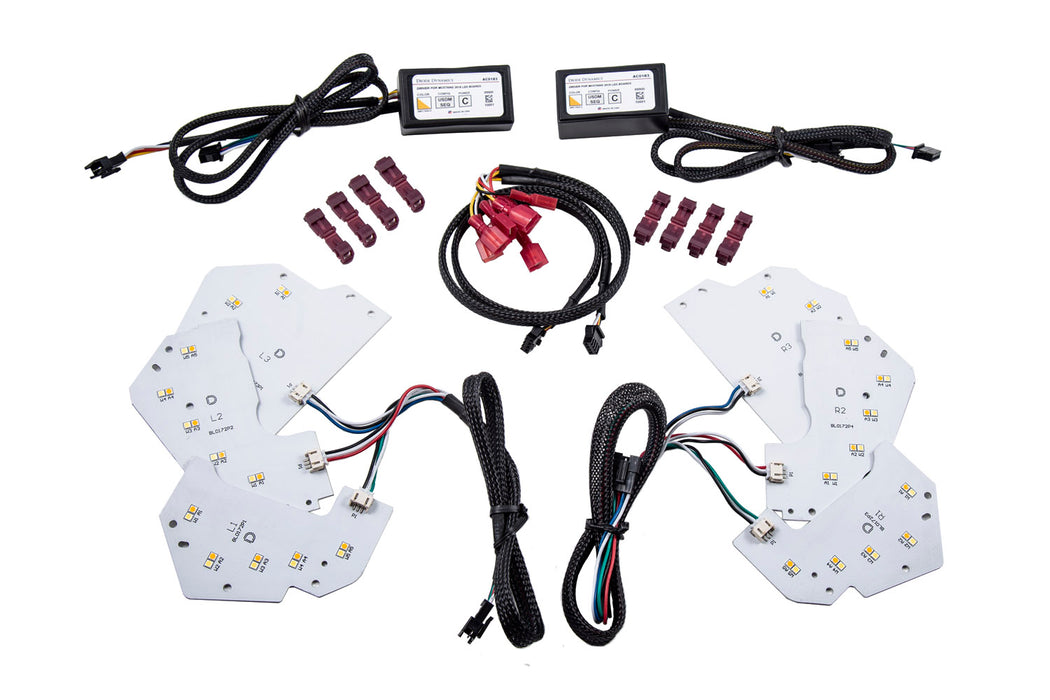 2018-2019 Ford Mustang Switchback DRL LED Boards USDM Diode Dynamics (Pair)