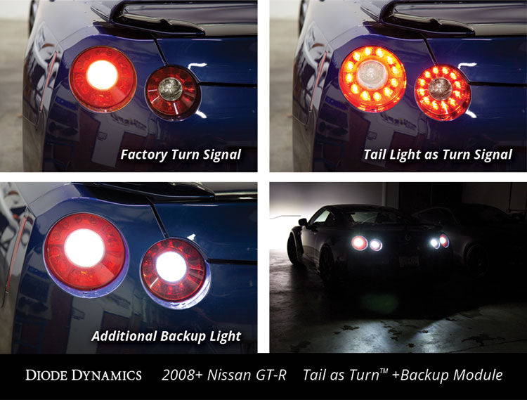 2009-2019 Nissan GT-R Tail as Turn +Backup Module Diode Dynamics (Kit)