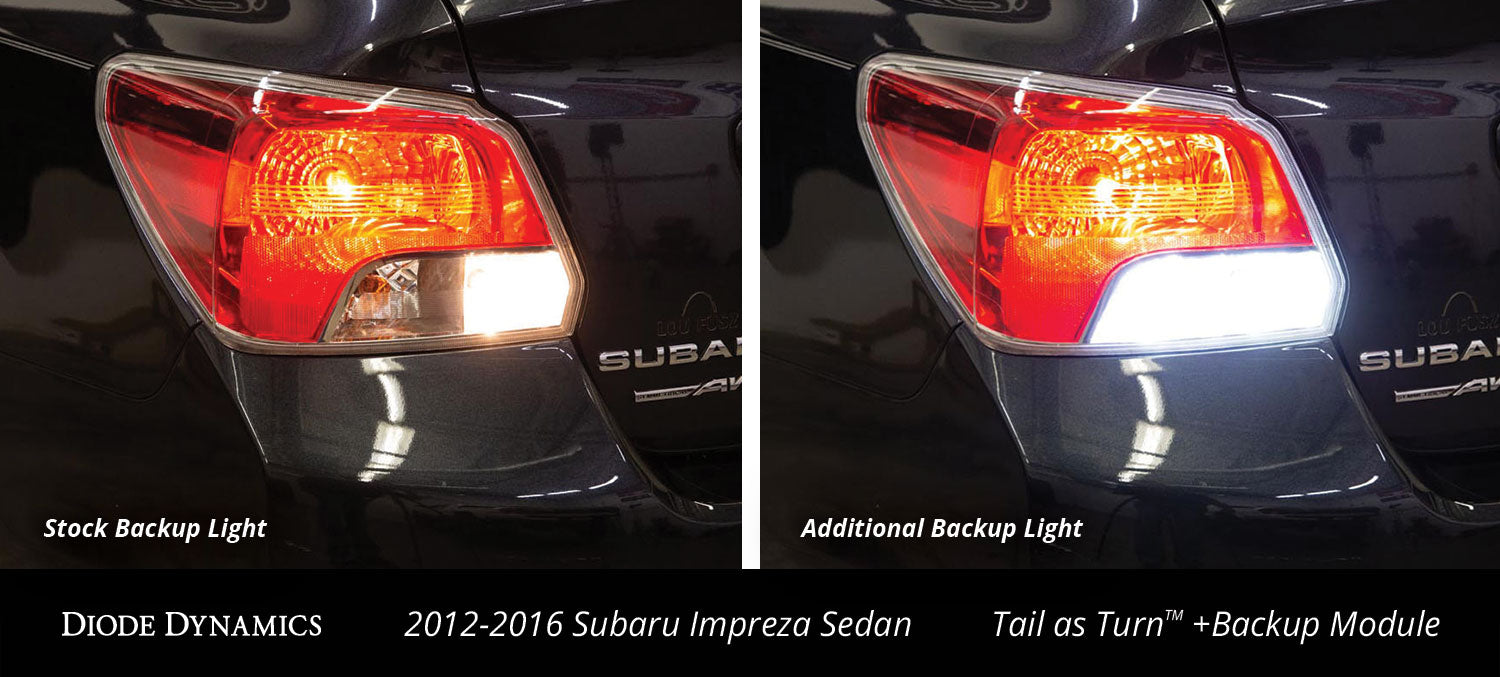 2012-2016 Subaru Impreza Sedan Tail as Turn Kit w/ Backup Stage 1 Diode Dynamics (Kit)