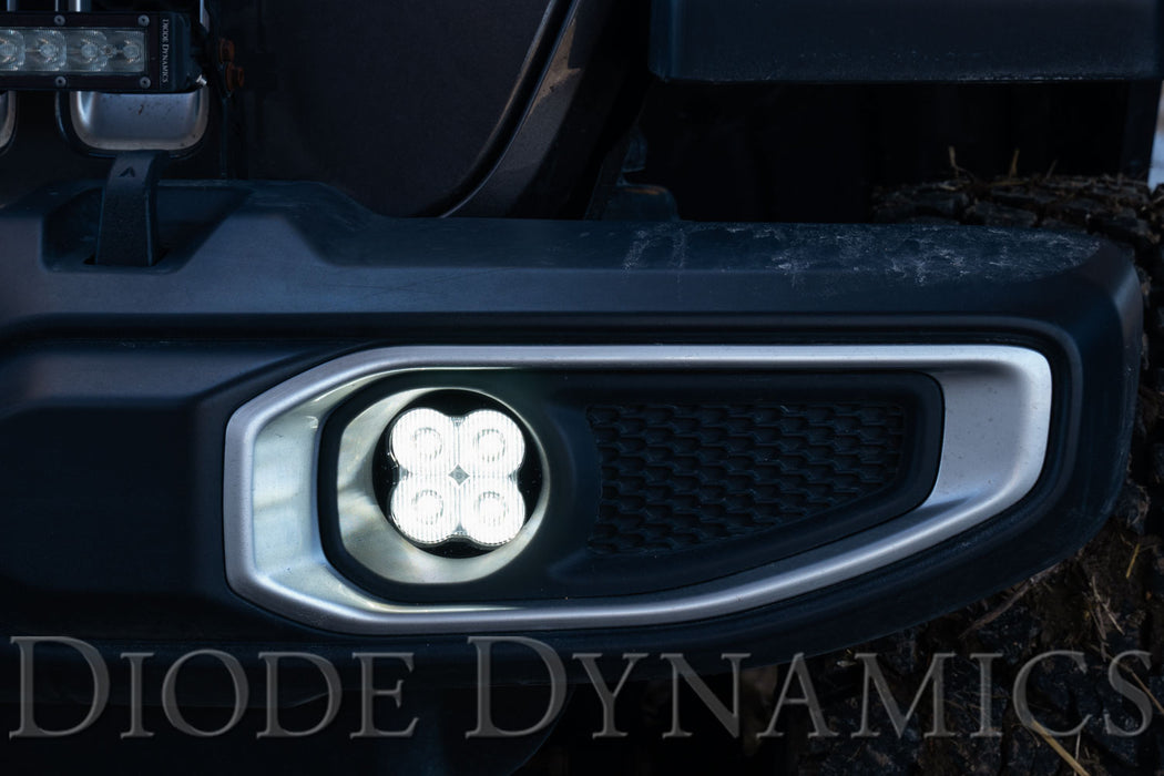 SS3 LED Fog Light Kit for 2020 Jeep Gladiator Overland/Rubicon White SAE/DOT Driving Diode Dynamics (Pair)