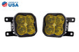 SS3 Type AS LED Fog Light Kit Pro Yellow SAE Fog 19-21 Ford Ranger Diode Dynamics (Kit)
