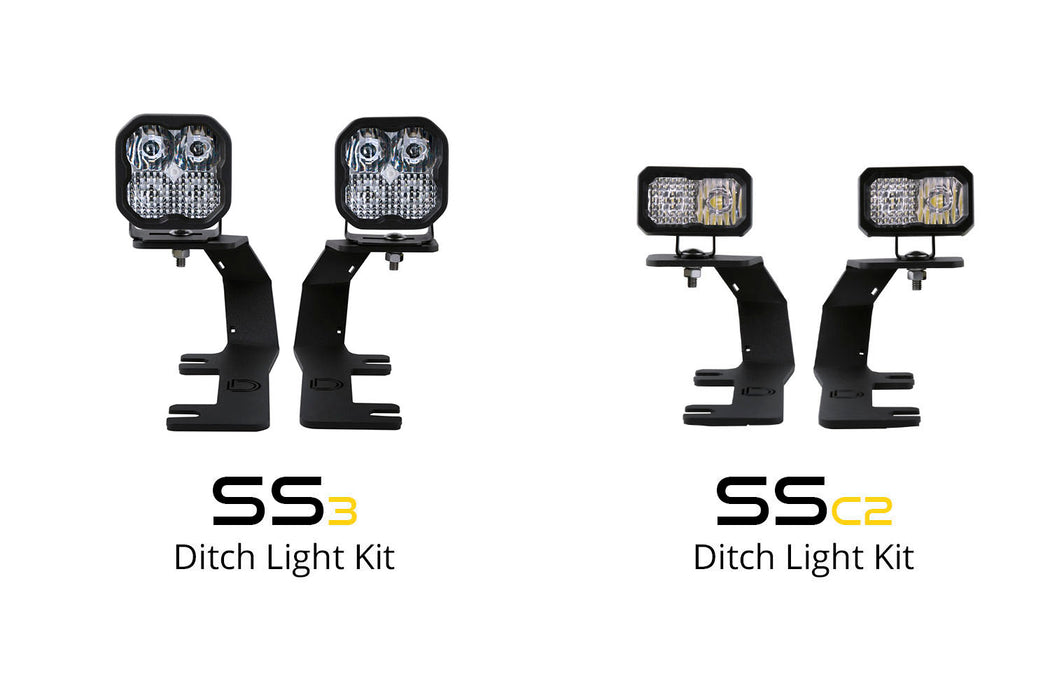 Ditch Light Brackets for 2014-2019 GMC Sierra 1500 Diode Dynamics  (Kit)