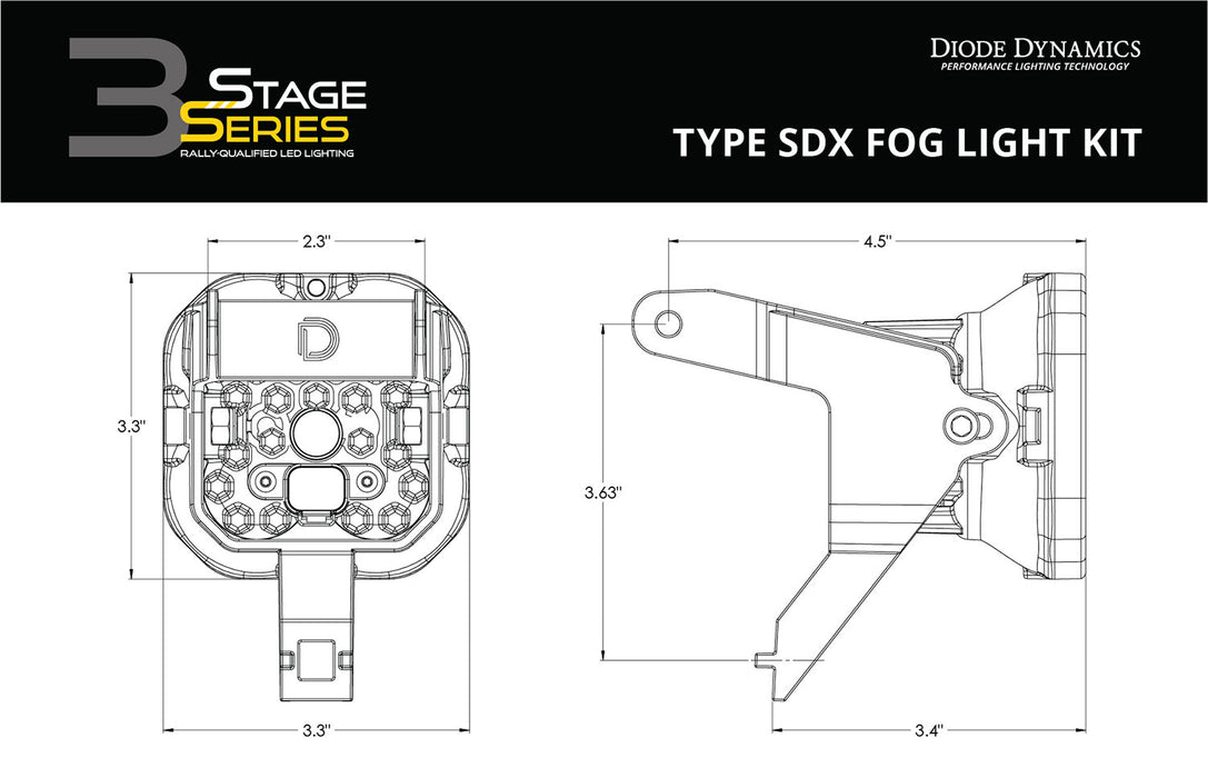 Diode Dynamics SS3 Type SDX Kit SAE