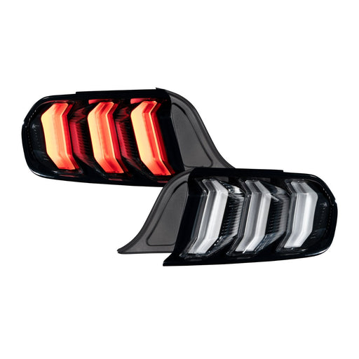 Form Lighting 2015-2022 Ford Mustang LED Tail Lights Clear (SKU: FL0006)