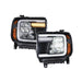 Form Lighting 14-18 GMC Sierra 1500 and 15-19 GMC Sierra 2500/3500 LED Reflector Headlights (SKU: FL0011)