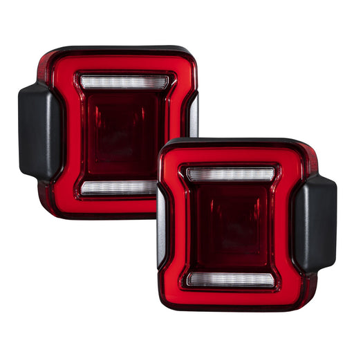 Form Lighting 2018-2022 Jeep Wrangler LED Tail Lights Red (SKU: FL0013)
