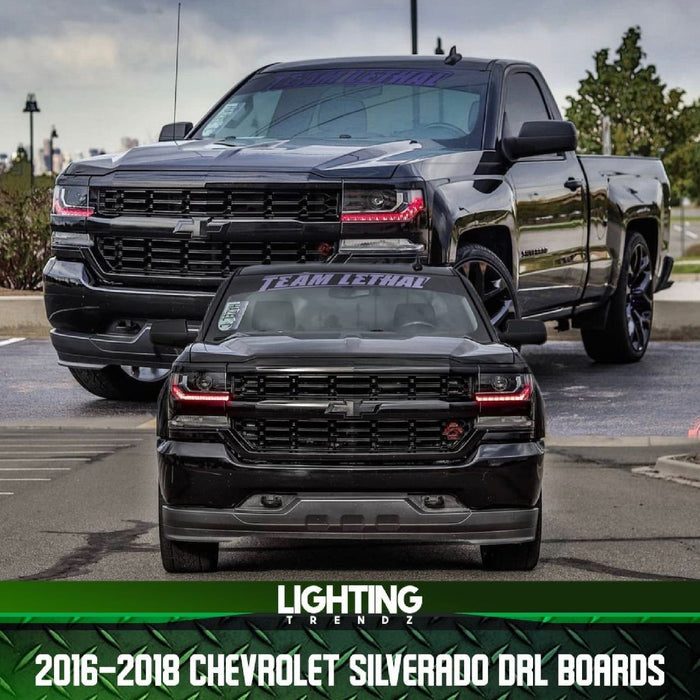 2016-2018 Chevrolet Silverado RGBW+A DRL Boards