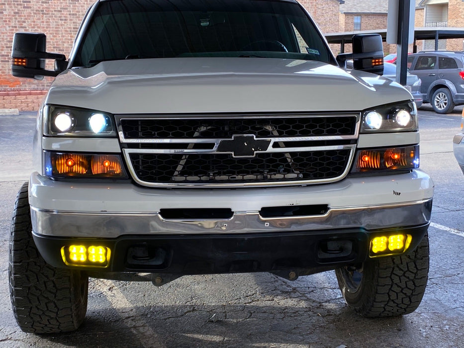 Chevrolet Silverado (03-07): SS3 Dual SAE LED Pod Fog Light Kit